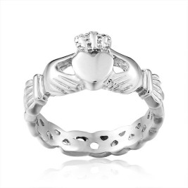 Classic Infinity Claddagh Ring